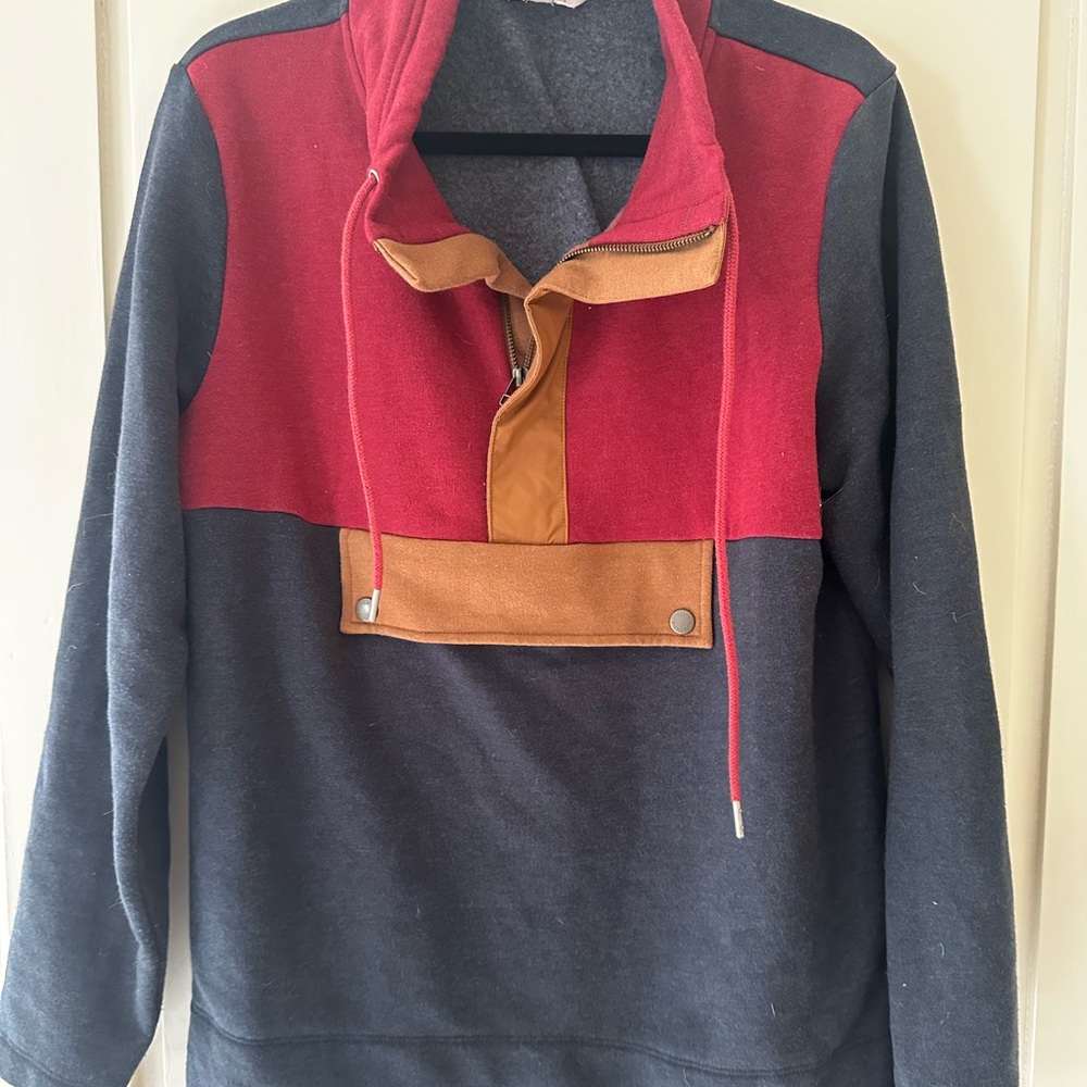 LL Bean Signature Anorak Sweatshirt - Picture 2 of 3